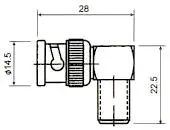 BNC MACHO- F HEMBRA, ACODADO — imagen 2