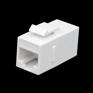 Acoplador Keystone Cat.6 blanco, RJ45 doble hembra — imagen 1