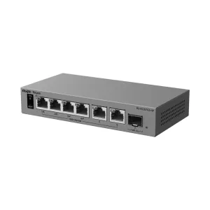 Ruijie Reyee L2 PoE Switch - 6 puertos Gigabit y 1 ranura SFP de subida - Puertos 2 con inyección PoE++ (802.3bt) - PoE de 120 W - PoE Watchdog y suministro ininterrumpido — imagen 1
