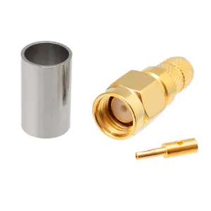 LMR240, R/P SMA Macho Crimpar, PTFE — imagen 1