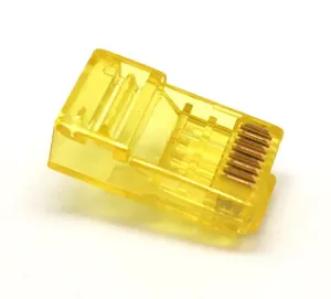 UTP Cat. 6 RJ45, SIN GUIAS, Amarillo — imagen 1