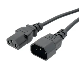 Cable de alimentación IEC C13 a C14 - 3m — imagen 1